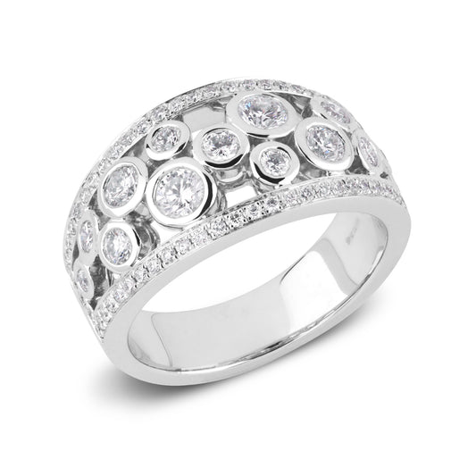 Beards Bubble Diamond Dress Ring