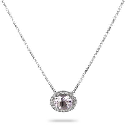 Beards Purple Apatite and Diamond Pendant