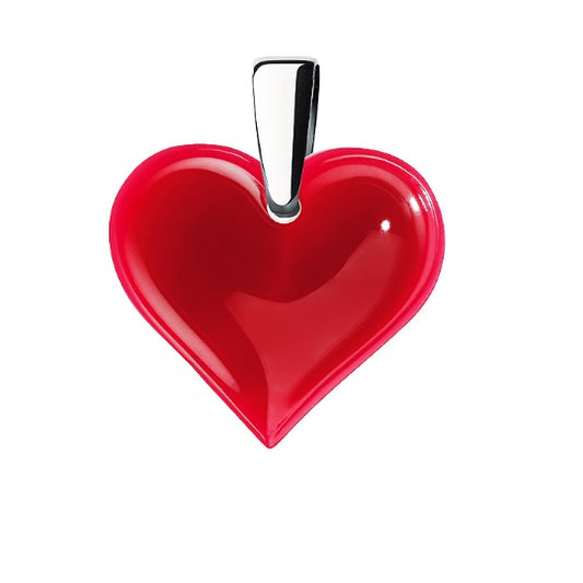 Lalique Red Amoureuse Beaucoup Pendant
