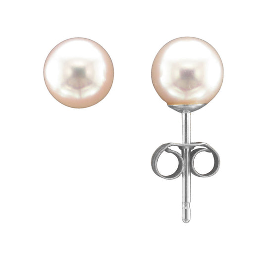 Beards Pearl Ear Studs
