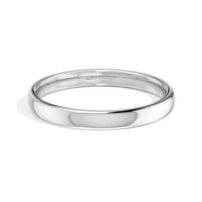 Platinum Court Wedding Band
