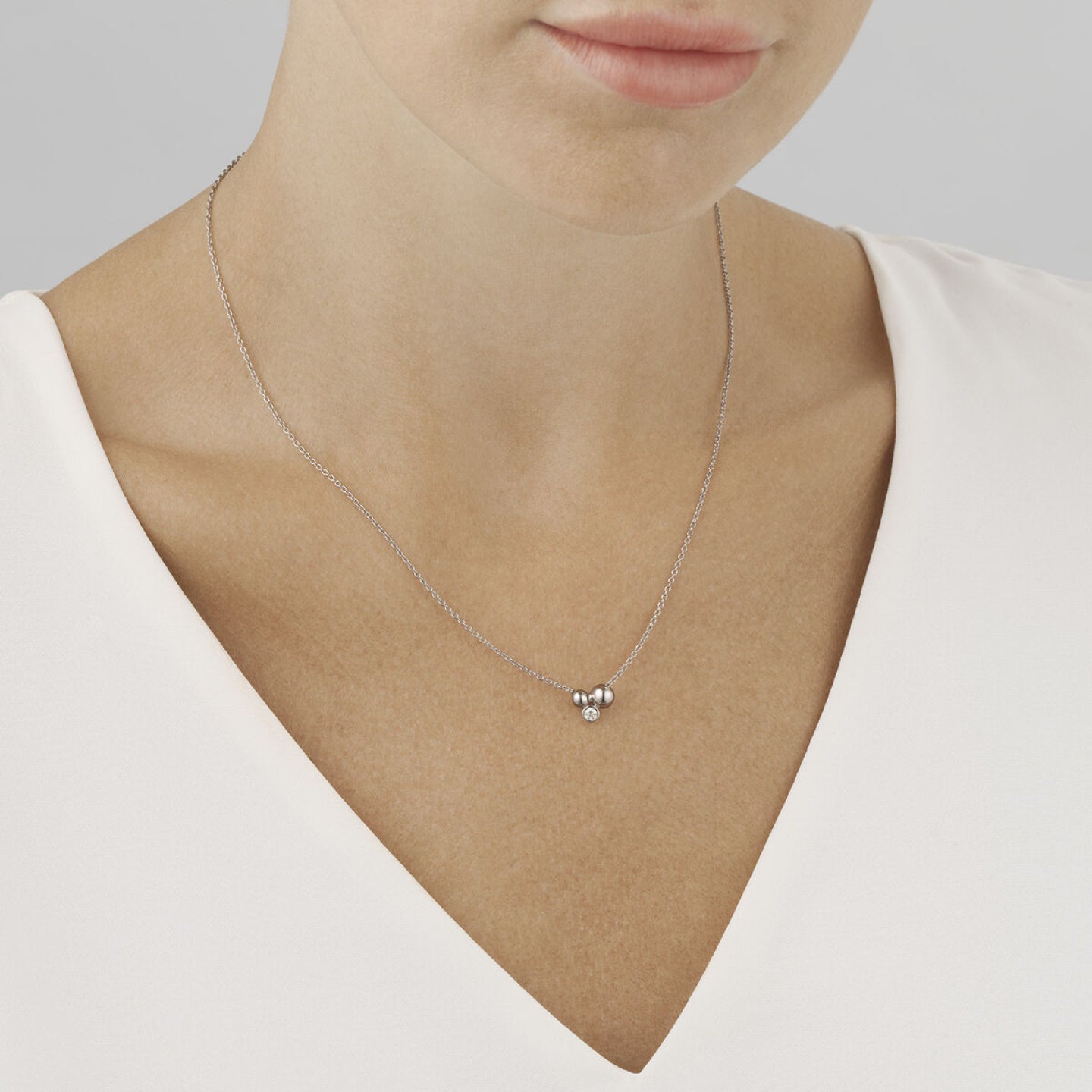 Georg Jensen Moonlight Grapes Diamond Necklace 20000713