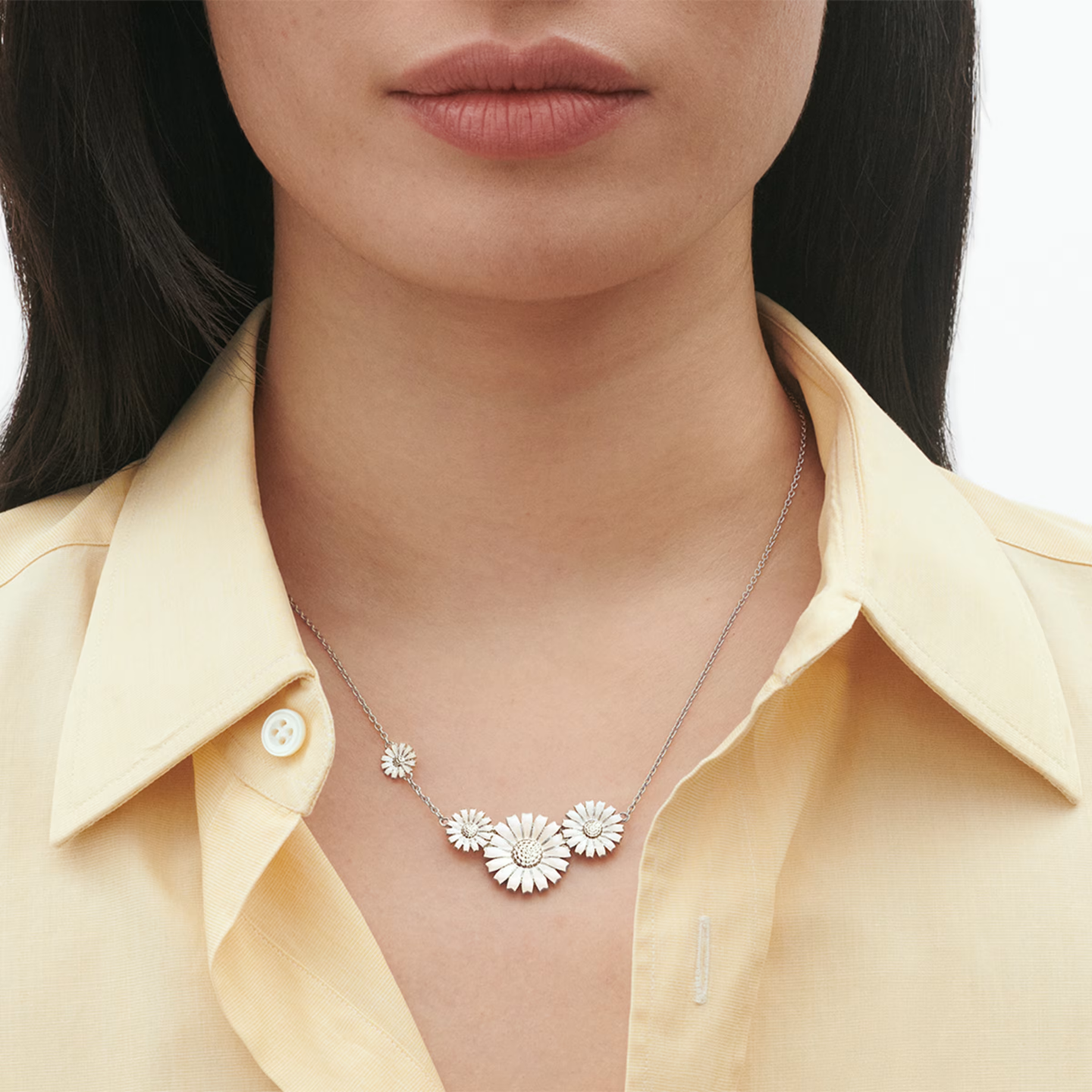 Georg Jensen Four Daisy Necklace 20001533