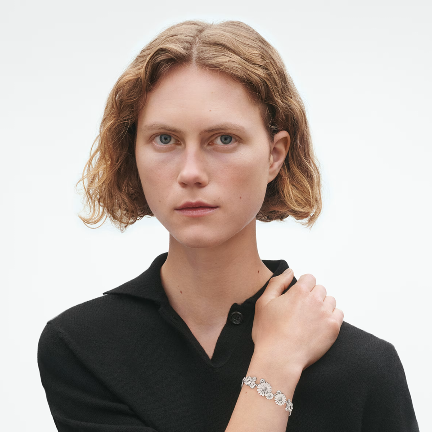 Georg Jensen Layered Daisy Bracelet 20001535