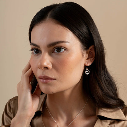 Dower & Hall Entwined Double Oval Drop Earrings EWE20-S