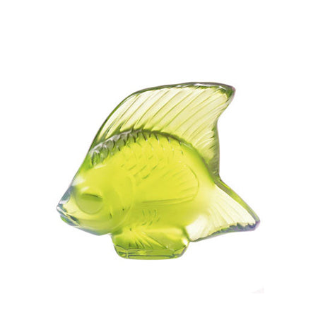 Lalique Lime Green Fish Sculpture 3003300