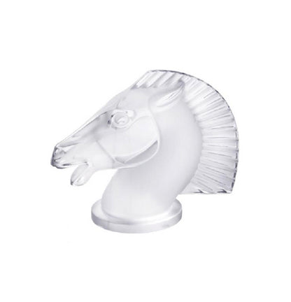 Lalique Clear Crystal Longchamp Horse Sculpture