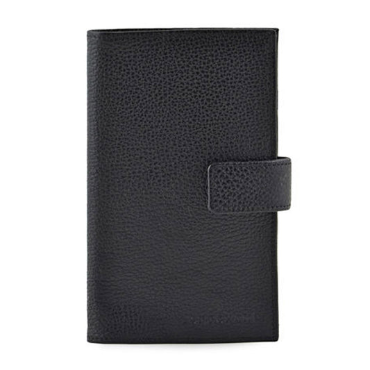 Longchamp Black Foulonne Leather Diary Case
