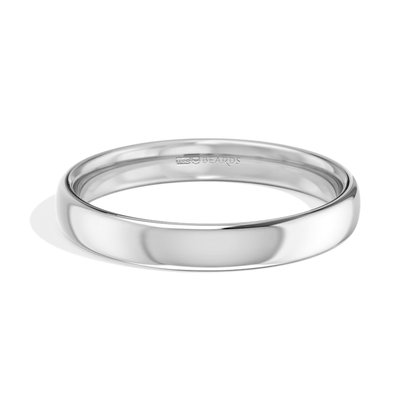 Platinum Court Wedding Band