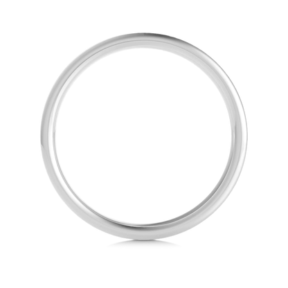 Platinum Flat Court Wedding Band