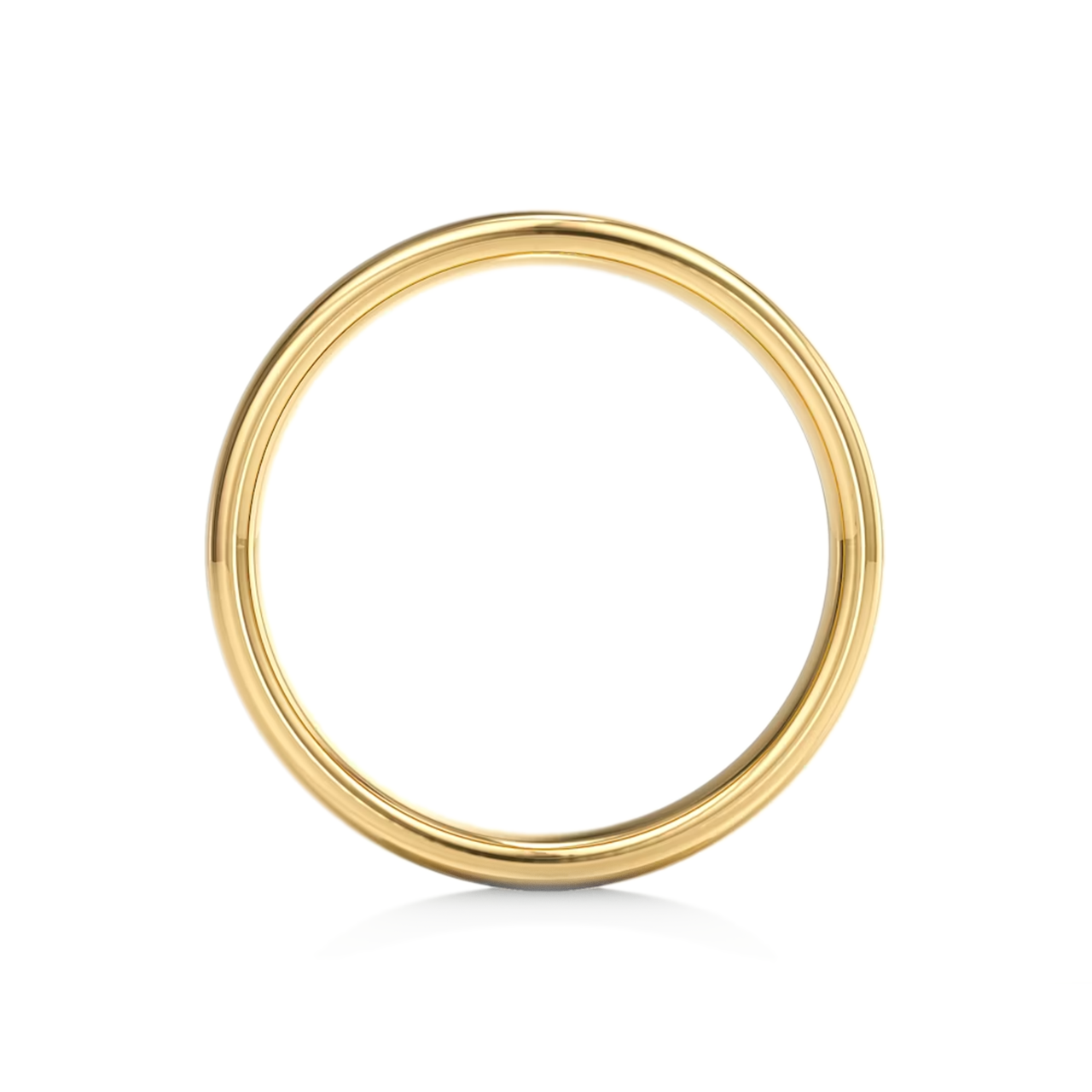 18ct Yellow Gold Bombe Court Wedding Band