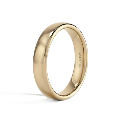9ct Yellow Gold Bombe Court Wedding Band