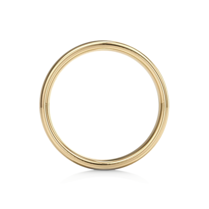 9ct Yellow Gold Bombe Court Wedding Band