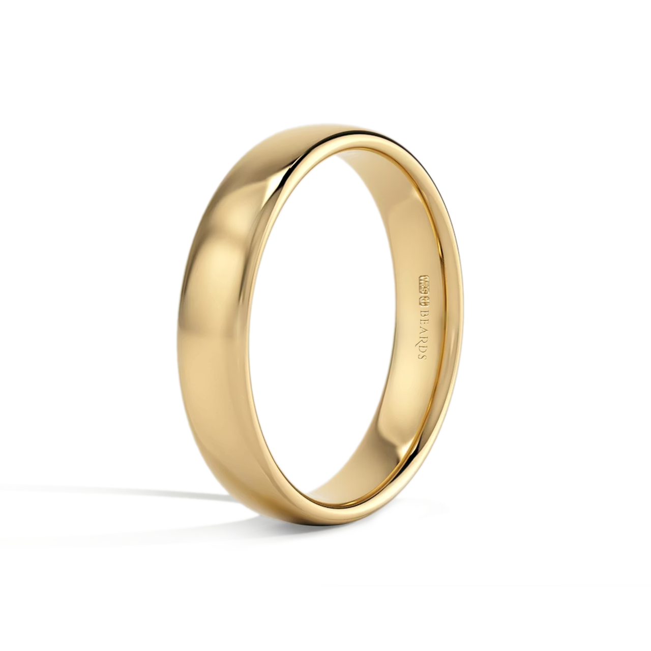 18ct Yellow Gold Court Wedding Band