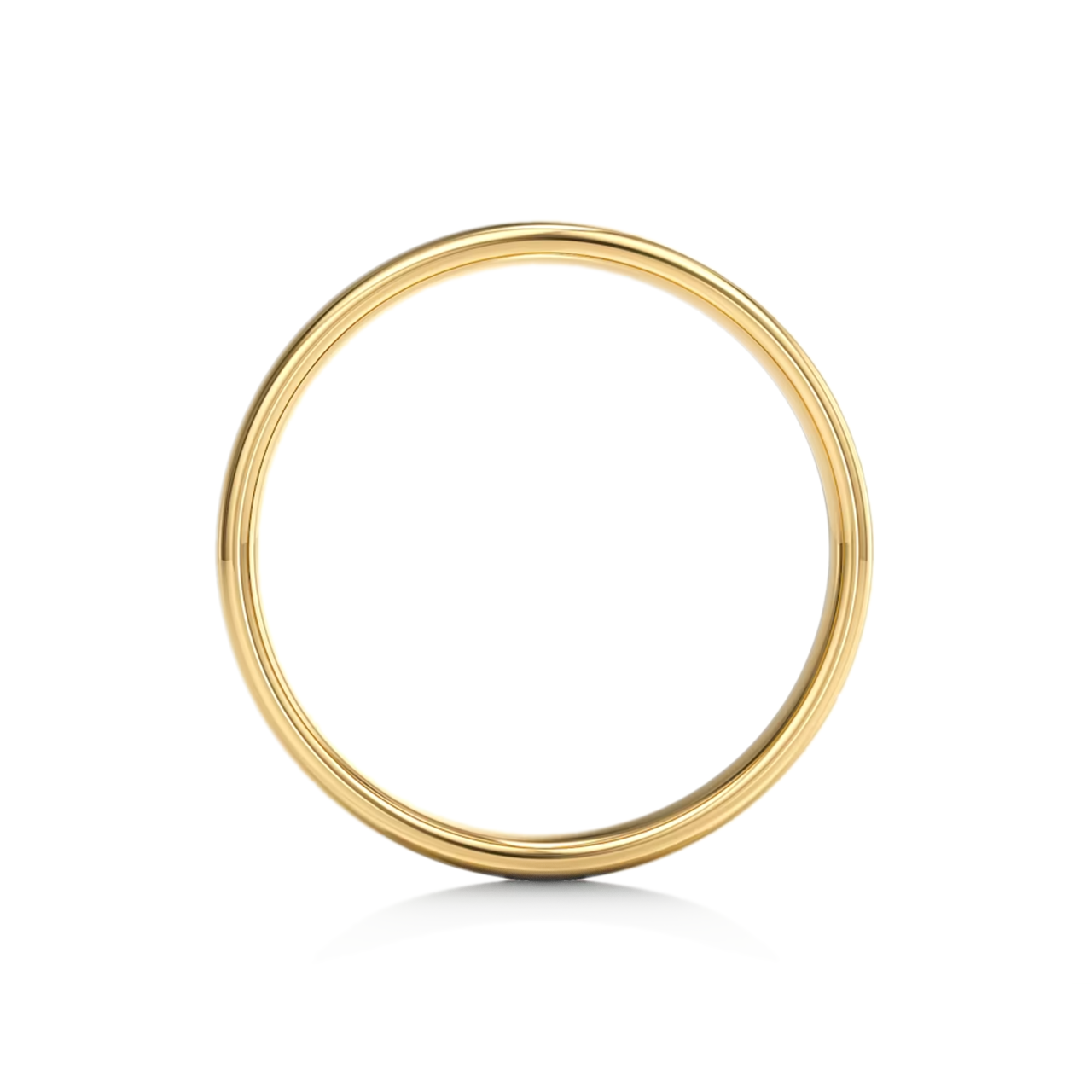18ct Yellow Gold Court Wedding Band