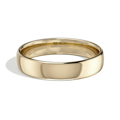 9ct Yellow Gold Court Wedding Band