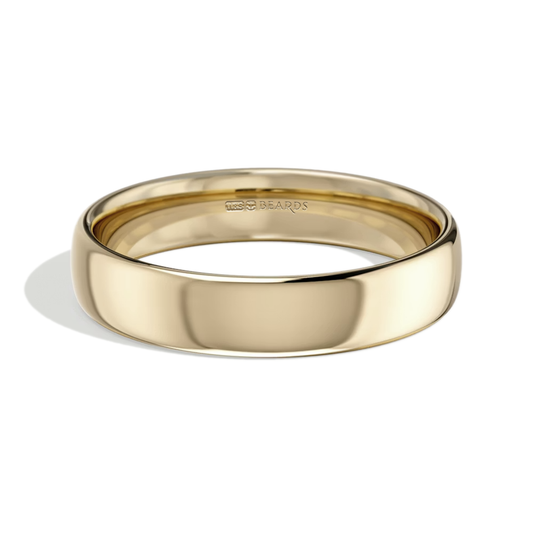 9ct Yellow Gold Court Wedding Band