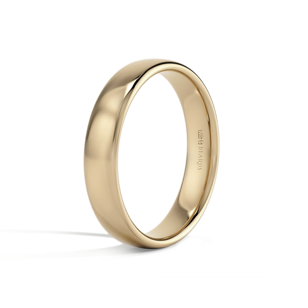9ct Yellow Gold Court Wedding Band