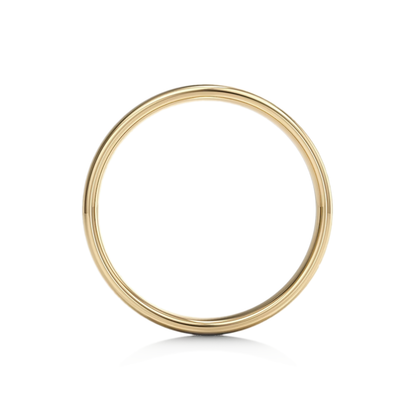 9ct Yellow Gold Court Wedding Band