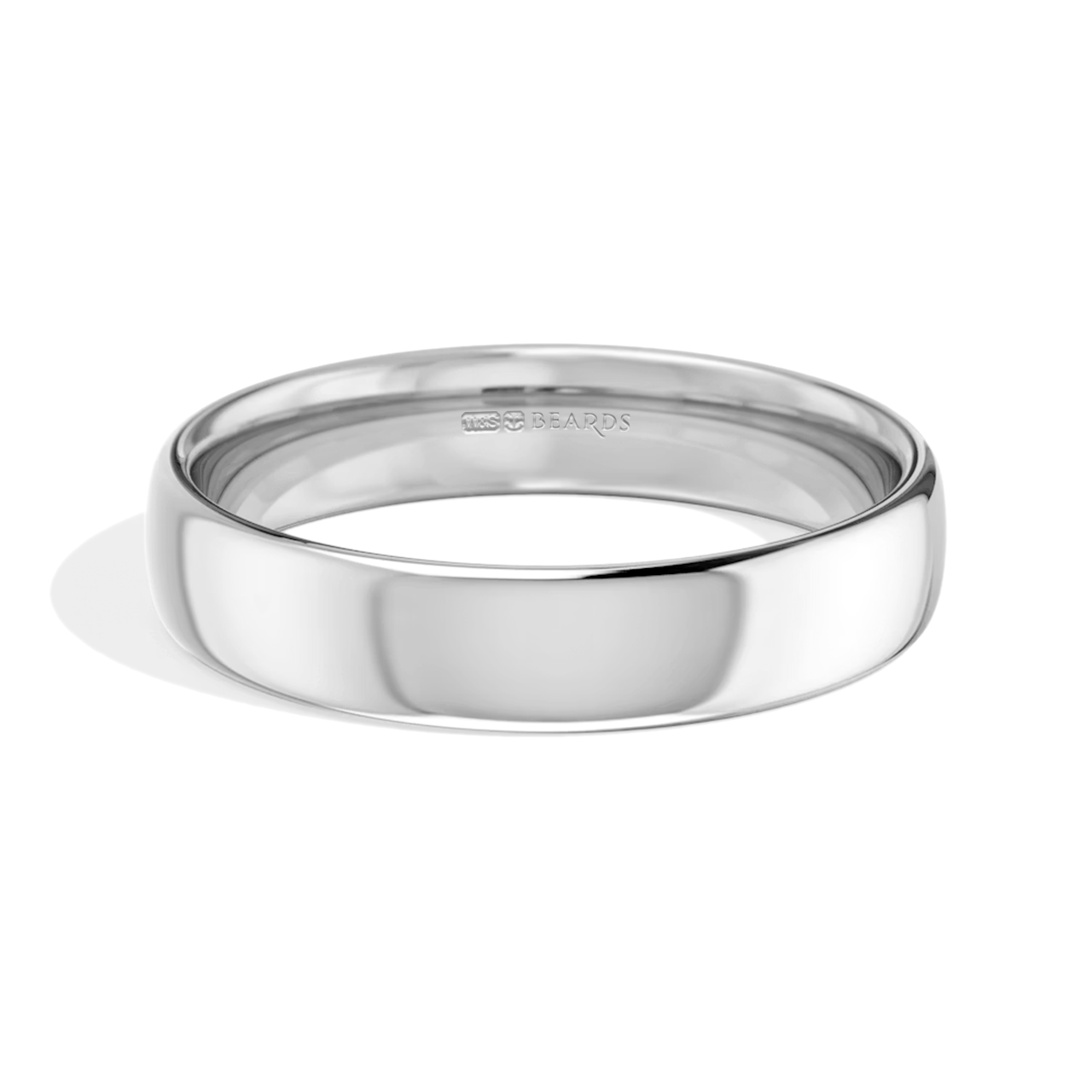 Platinum Court Wedding Band