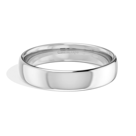 Platinum Court Wedding Band