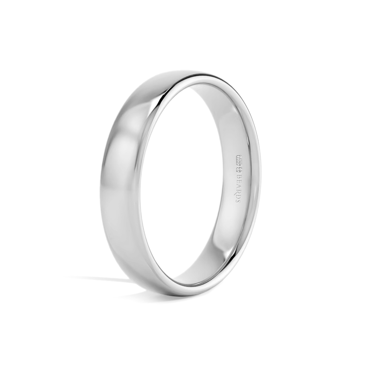 Platinum Court Wedding Band
