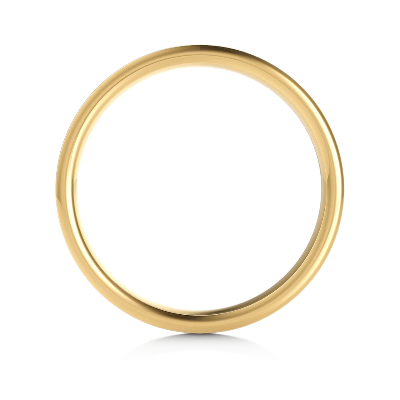 18ct Yellow Gold Flat Court Wedding Band