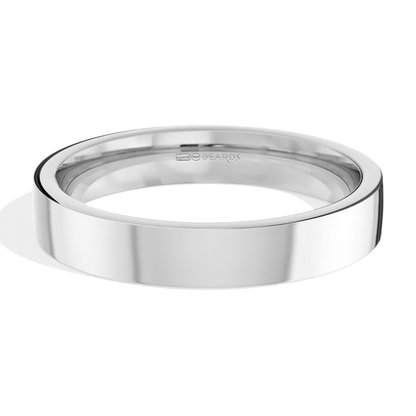 Platinum Flat Court Wedding Band