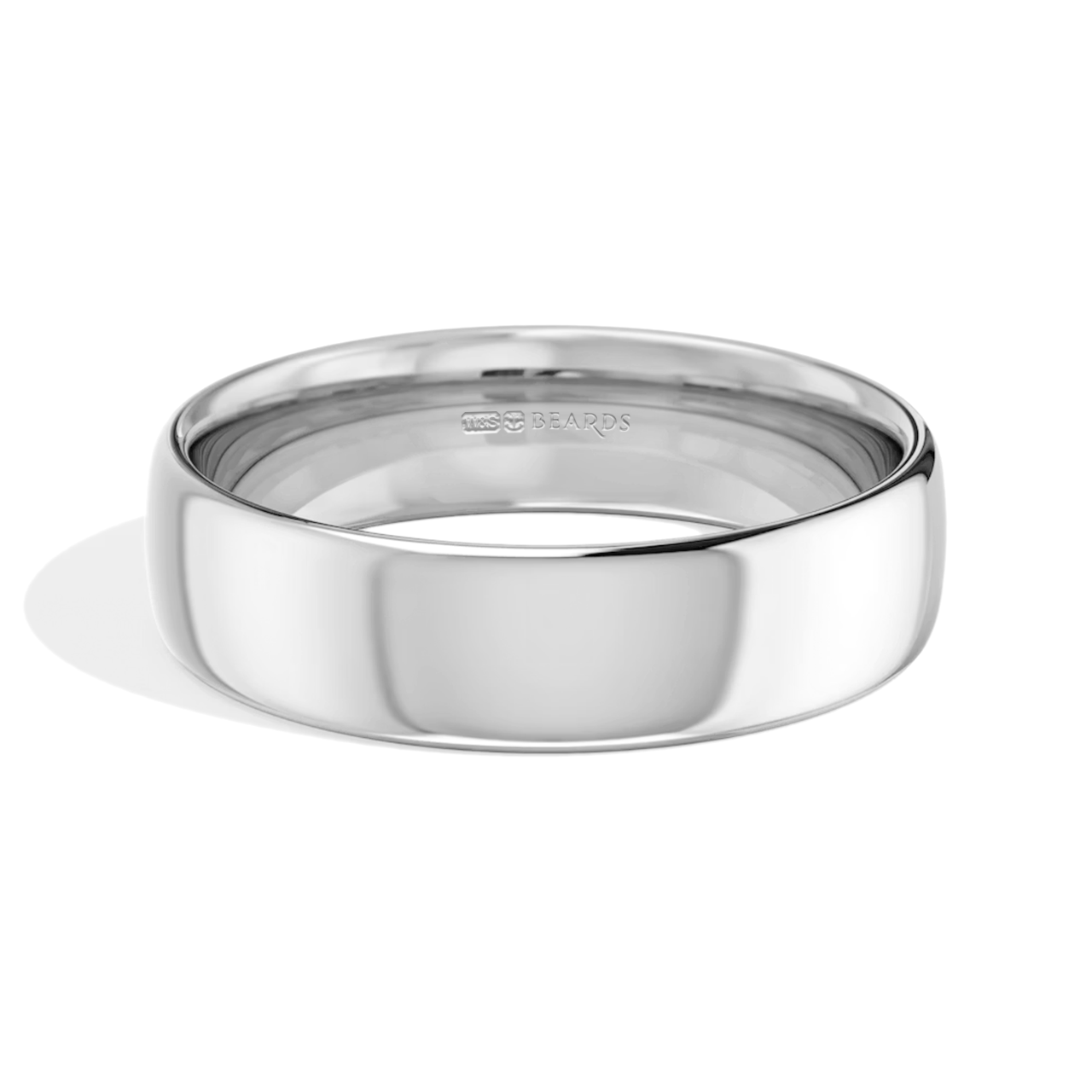 Platinum Court Wedding Band