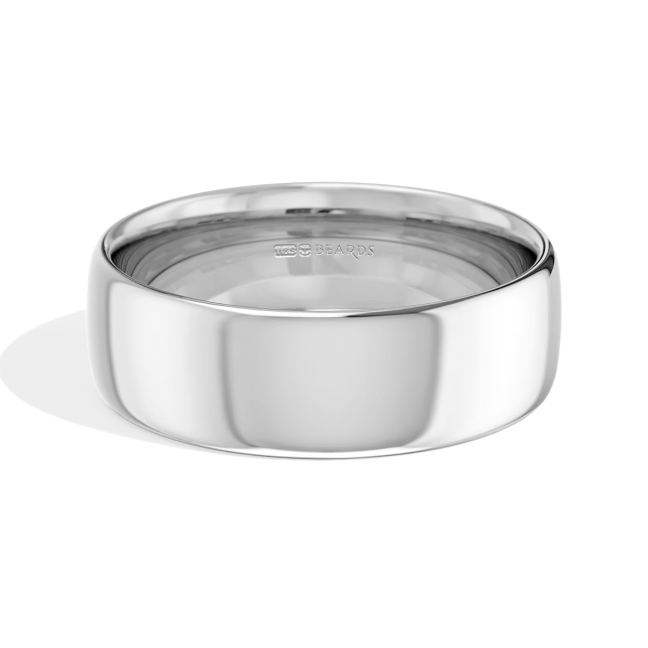 Platinum Court Wedding Band