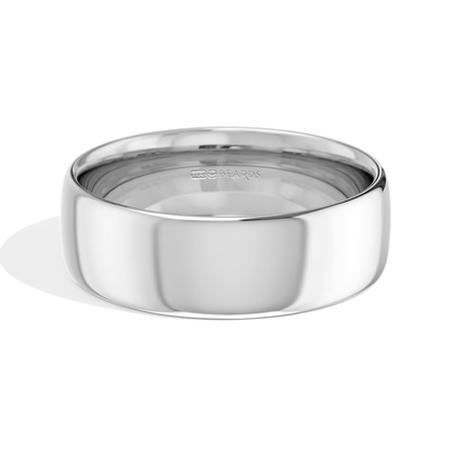Platinum Court Wedding Band