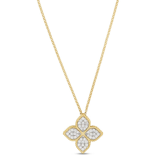 Roberto Coin Princess Flower Diamond Pendant ADR777CL0652_YW