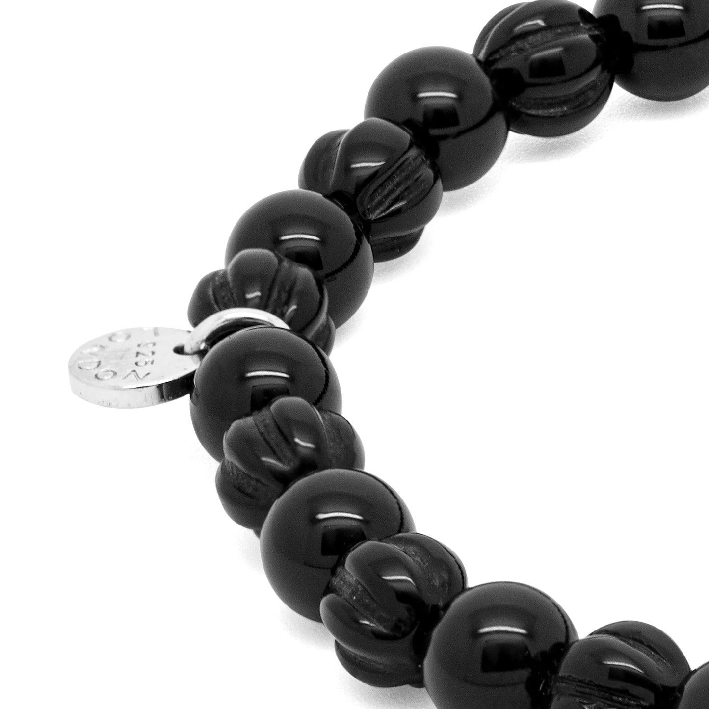 Tateossian Classic Discs Beaded Agate Large