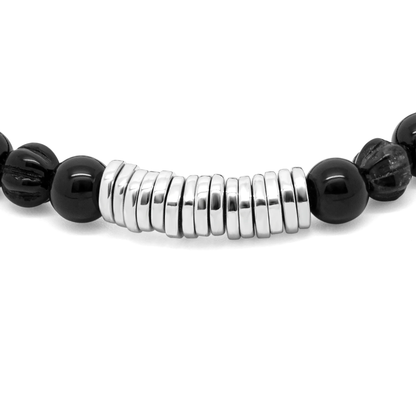 Tateossian Classic Discs Beaded Agate Large