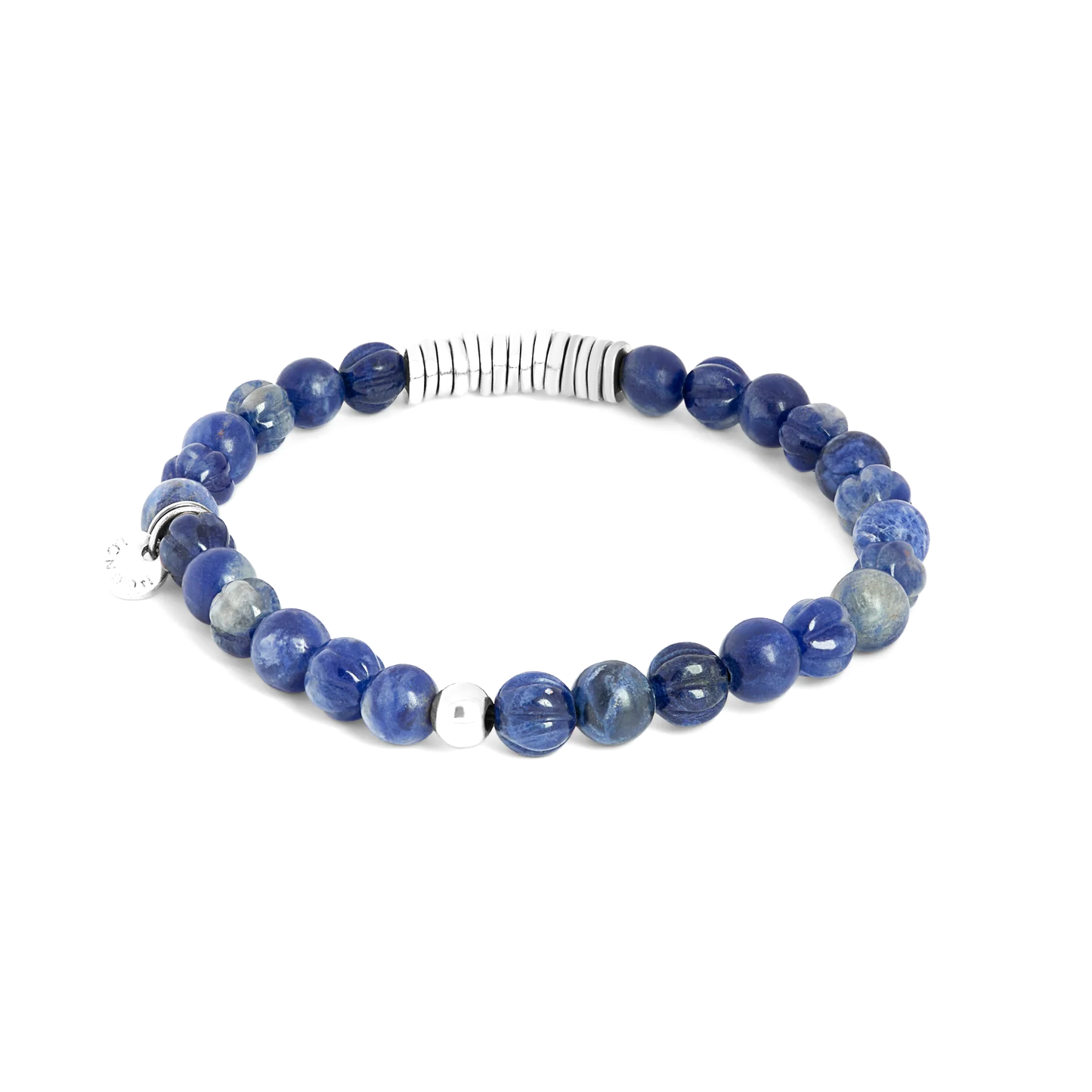 Tateossian Classic Discs Beaded Sodalite Medium