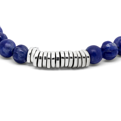 Tateossian Classic Discs Beaded Sodalite Medium