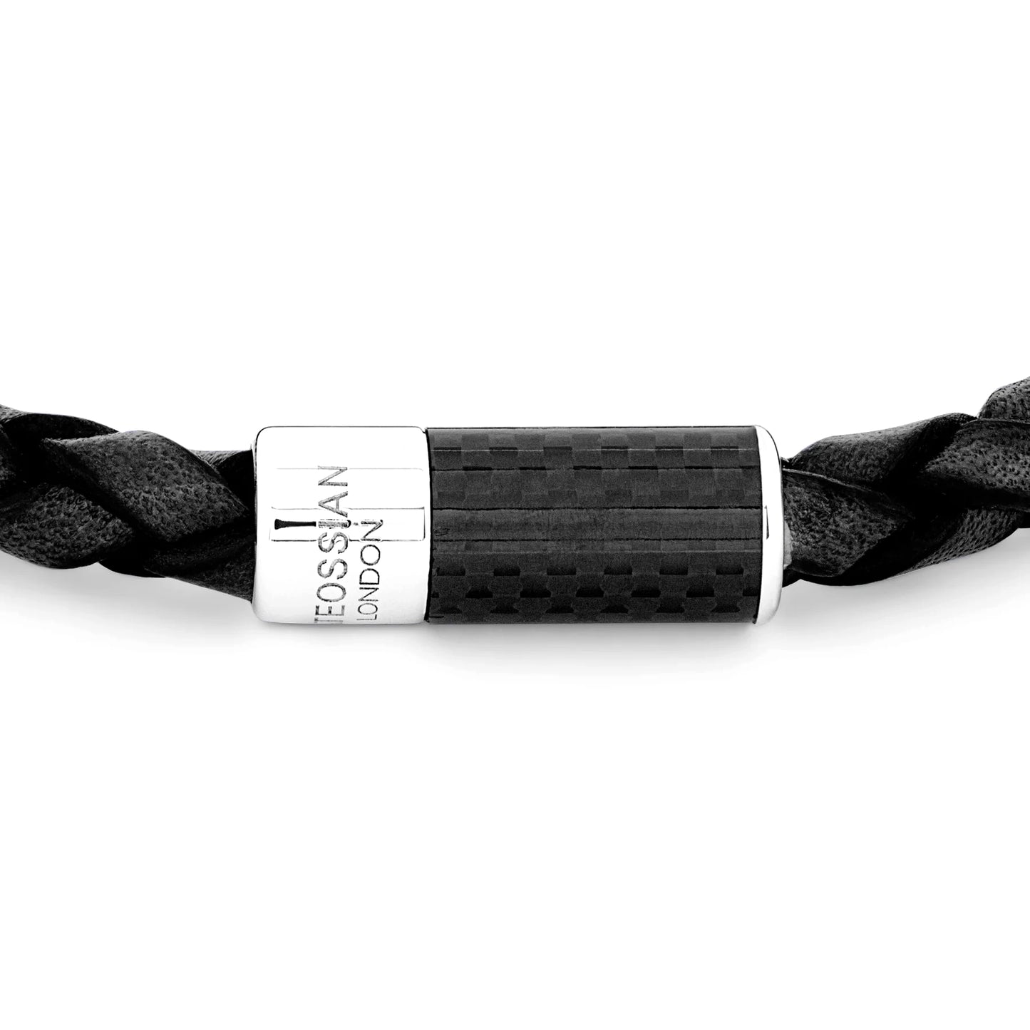 Tateossian Carbon Pop Bracelet Black Medium