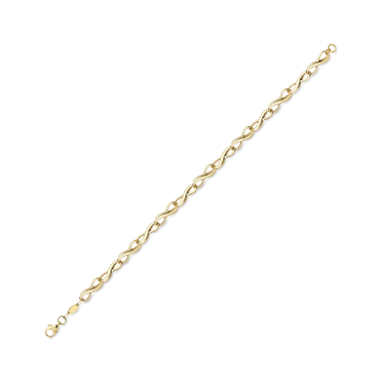 Beards 9ct Yellow Gold Infinity Bracelet BR521-07