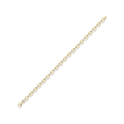 Beards 9ct Yellow Gold Belcher and Anchor Bracelet BR603-07