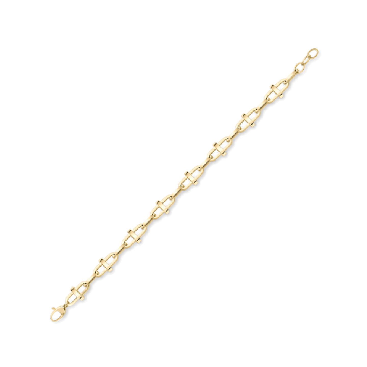 Beards 9ct Yellow Gold Anchor Link Bracelet BR883-07