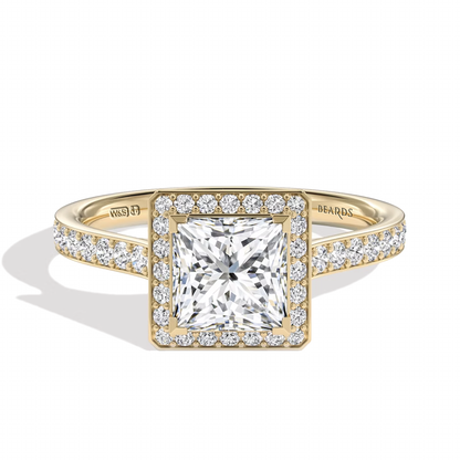 Classic Halo Princess Cut Pave I