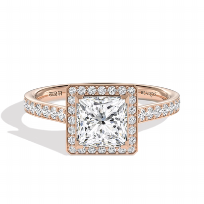 Classic Halo Princess Cut Pave I