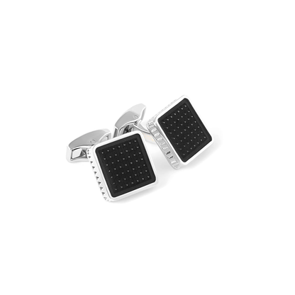 Tateossian Diamond Black Giza Ice Cufflinks