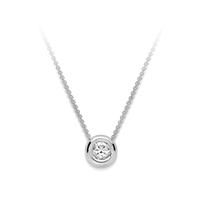 Beards 18ct White Gold Diamond Slider Necklace Large CW148-18