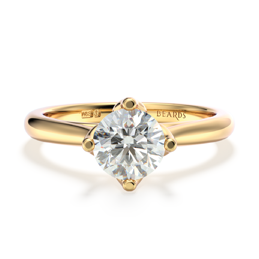 Classic Four Claw Solitaire Yellow Gold