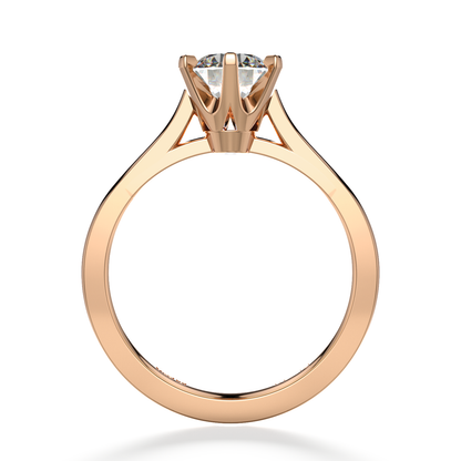 Classic Six Claw Solitaire Rose Gold