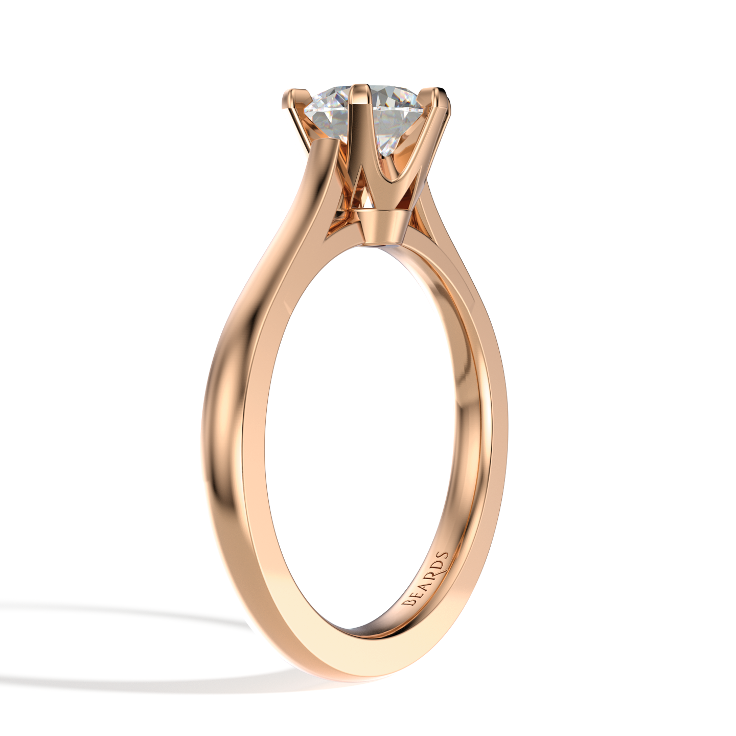 Classic Six Claw Solitaire Rose Gold