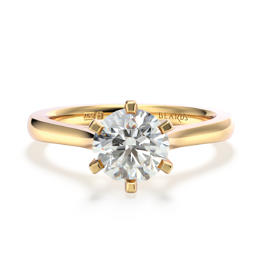 Classic Six Claw Solitaire Yellow Gold