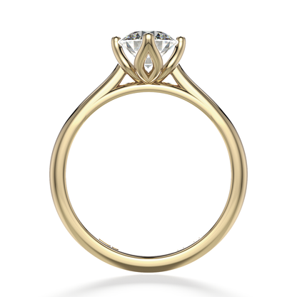 Classic Four Claw Solitaire Yellow Gold