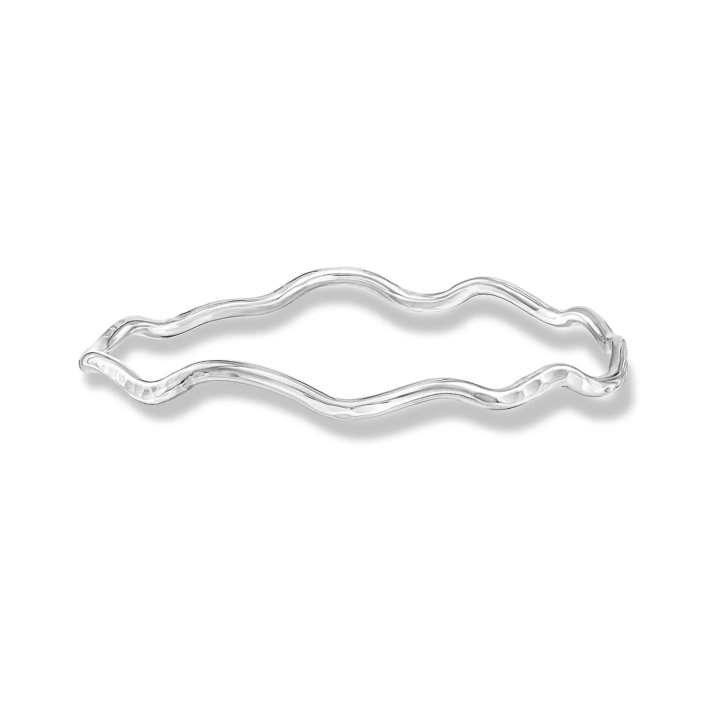 DOWER & HALL 3mm Hammered Waterfall Bangle NBG30-S-MED
